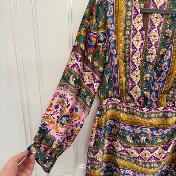 Zara Multicolor Patterned Mini Dress - Picture 3 of 5